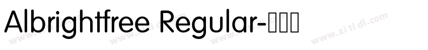 Albrightfree Regular字体转换 Albrightfree Regular字体转换